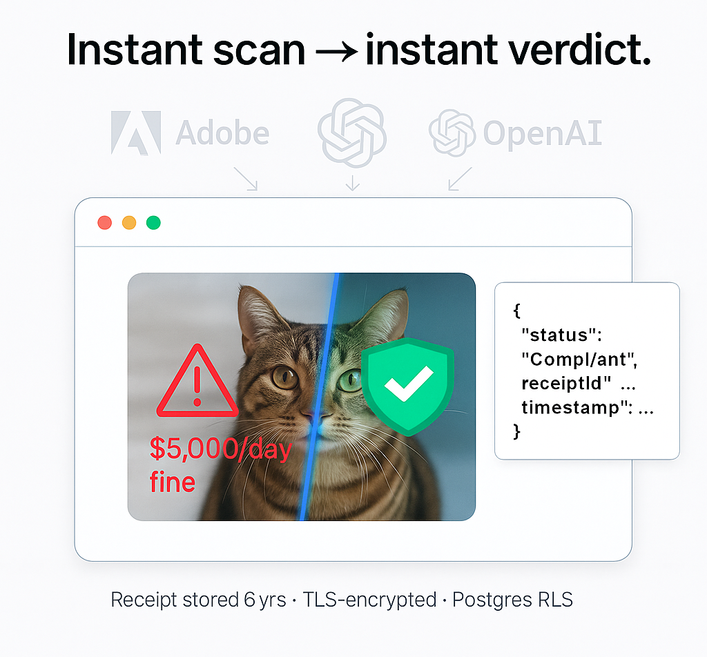Compliance scan illustration